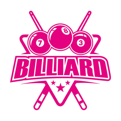 Vinyl Art Sticker Billiard Balls Lettering Cue Numbers Easy Installation