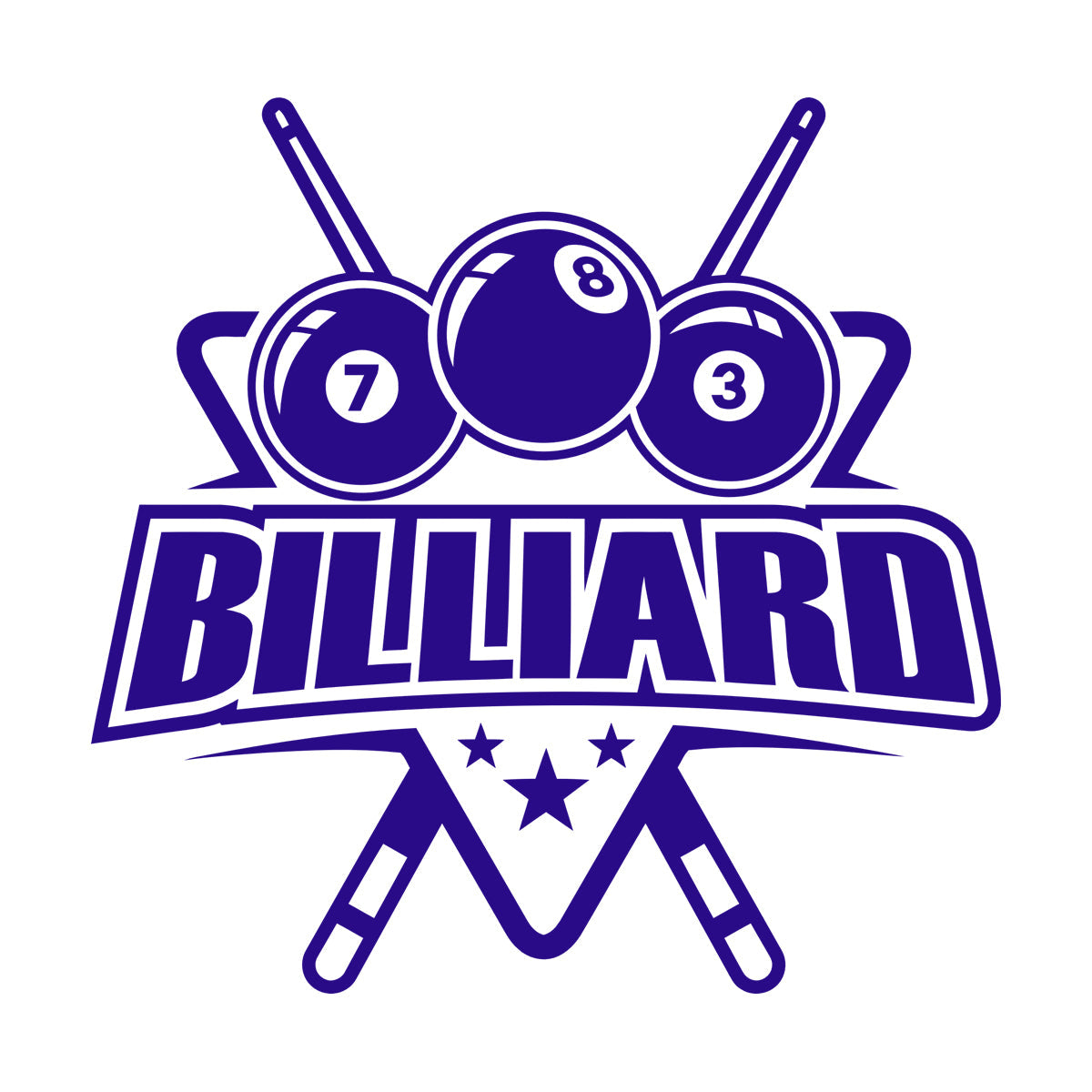 Vinyl Art Sticker Billiard Balls Lettering Cue Numbers Easy Installation