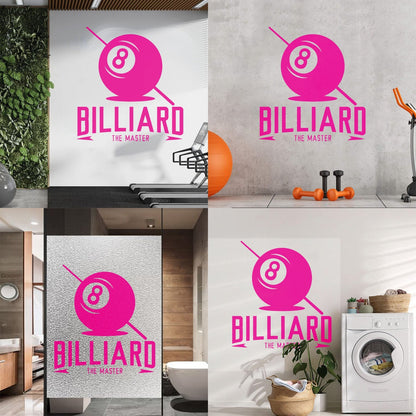 Engraving Stickers Billiard The Master Lettering Ball With Number Art Mural Painting