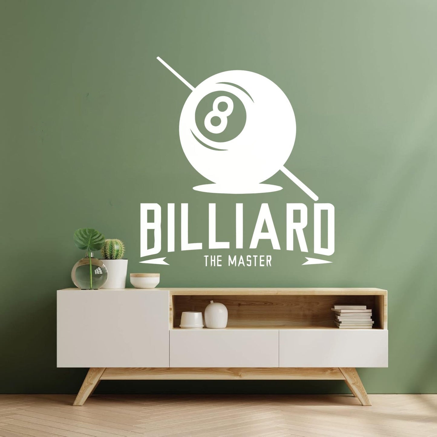 Engraving Stickers Billiard The Master Lettering Ball With Number Art Mural Painting