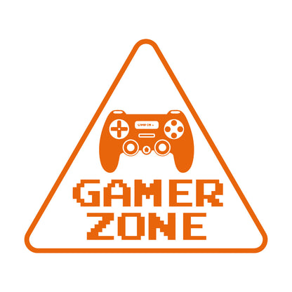 Wall Stickers Paster Paper Game Zone Lettering Sign Joystick Boy Room Glass Stickers