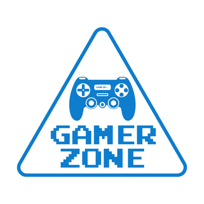 Wall Stickers Paster Paper Game Zone Lettering Sign Joystick Boy Room Glass Stickers