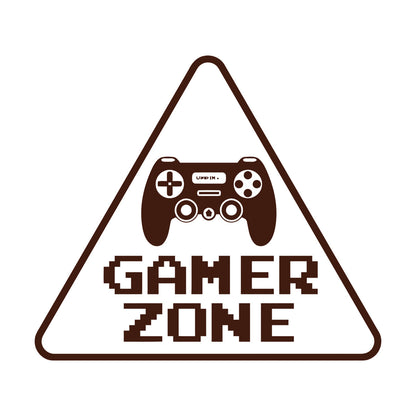 Wall Stickers Paster Paper Game Zone Lettering Sign Joystick Boy Room Glass Stickers