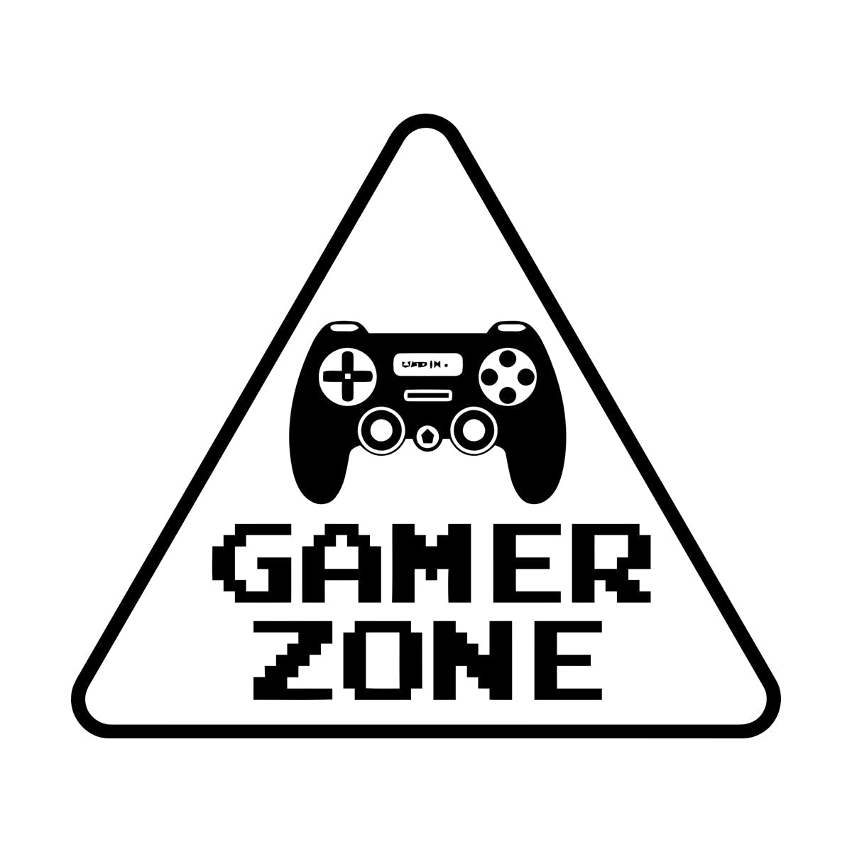 Wall Stickers Paster Paper Game Zone Lettering Sign Joystick Boy Room Glass Stickers