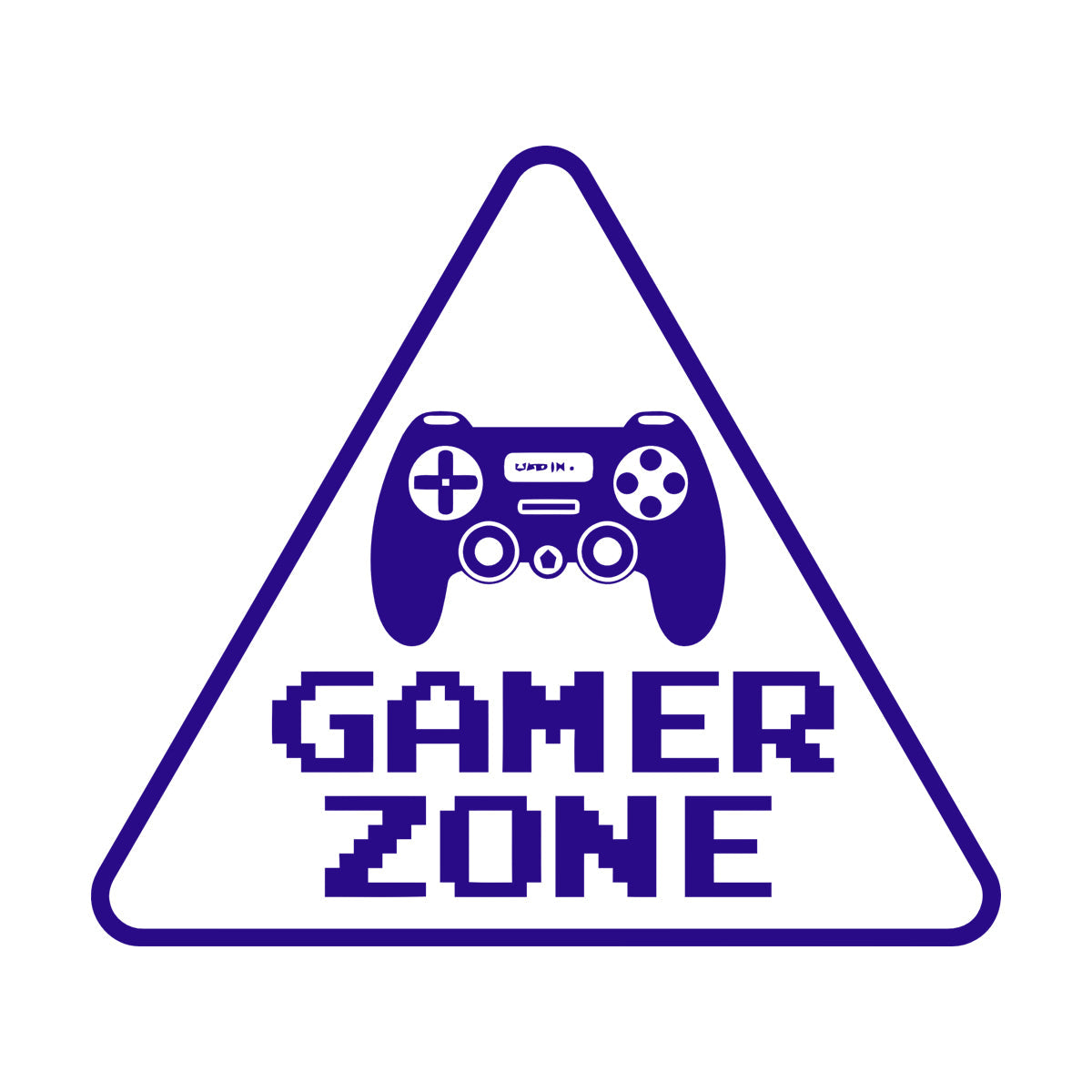 Wall Stickers Paster Paper Game Zone Lettering Sign Joystick Boy Room Glass Stickers