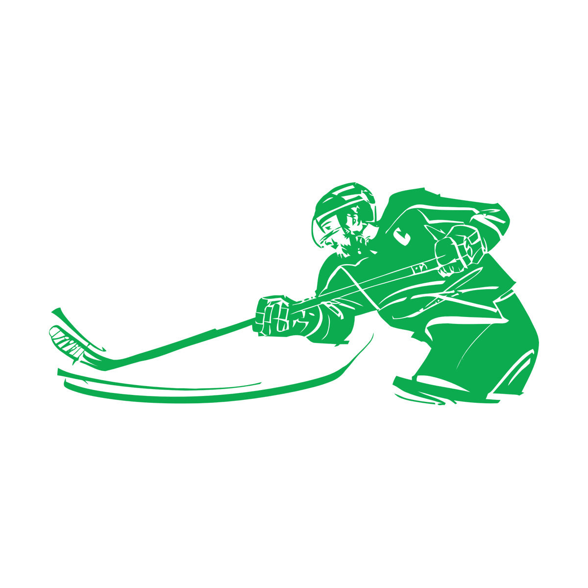 Fine Carving Stickers Hockey Sport Stick Puck Game Tattoo Culture