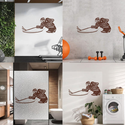 Fine Carving Stickers Hockey Sport Stick Puck Game Tattoo Culture