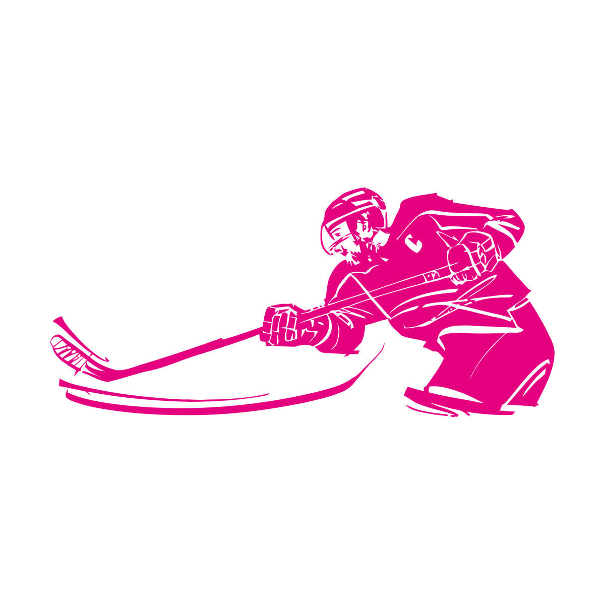 Fine Carving Stickers Hockey Sport Stick Puck Game Tattoo Culture