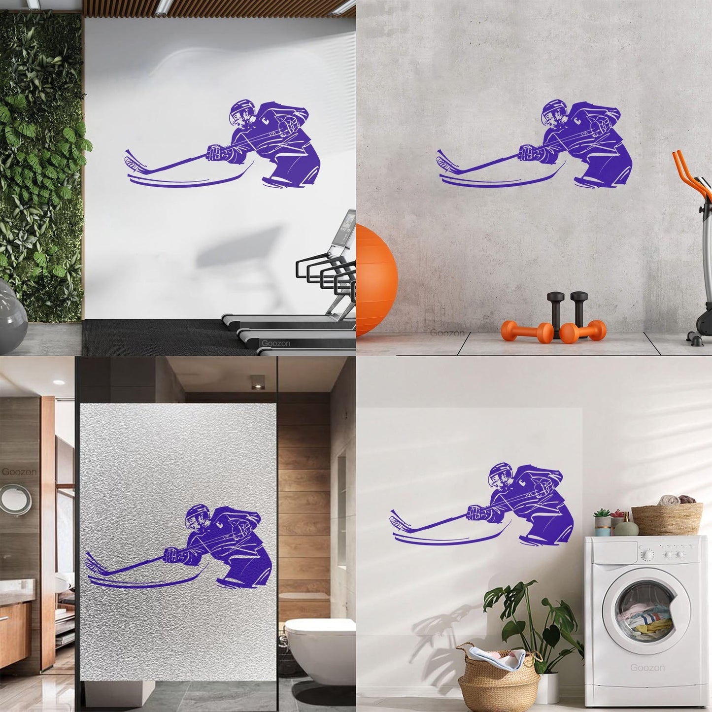 Fine Carving Stickers Hockey Sport Stick Puck Game Tattoo Culture