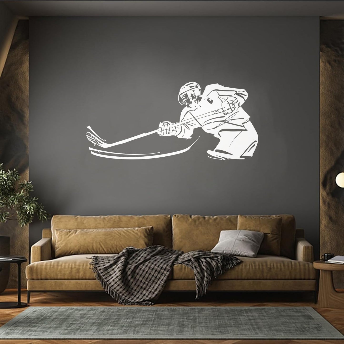 Fine Carving Stickers Hockey Sport Stick Puck Game Tattoo Culture