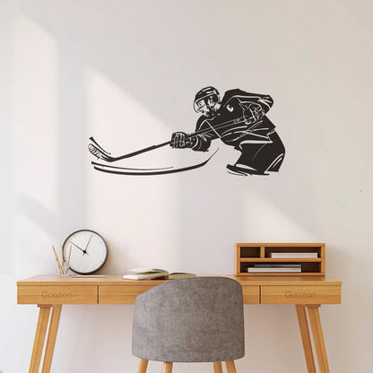Fine Carving Stickers Hockey Sport Stick Puck Game Tattoo Culture