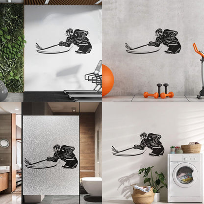 Fine Carving Stickers Hockey Sport Stick Puck Game Tattoo Culture