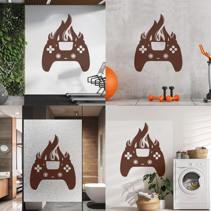 Joystick Fire Game Boy Game Playroom Wall Stickers Removable Without Leaving Glue