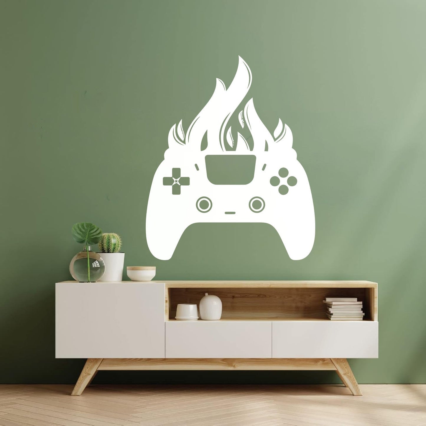 Joystick Fire Game Boy Game Playroom Wall Stickers Removable Without Leaving Glue