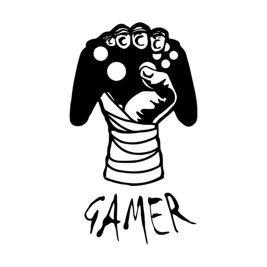 Game Hand Video Game Gaming Boys Lettering Stickers Art Mural Painting