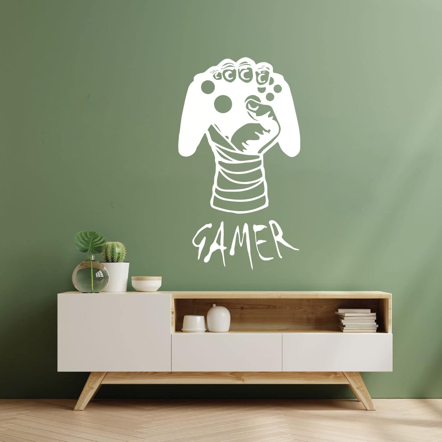Game Hand Video Game Gaming Boys Lettering Stickers Art Mural Painting