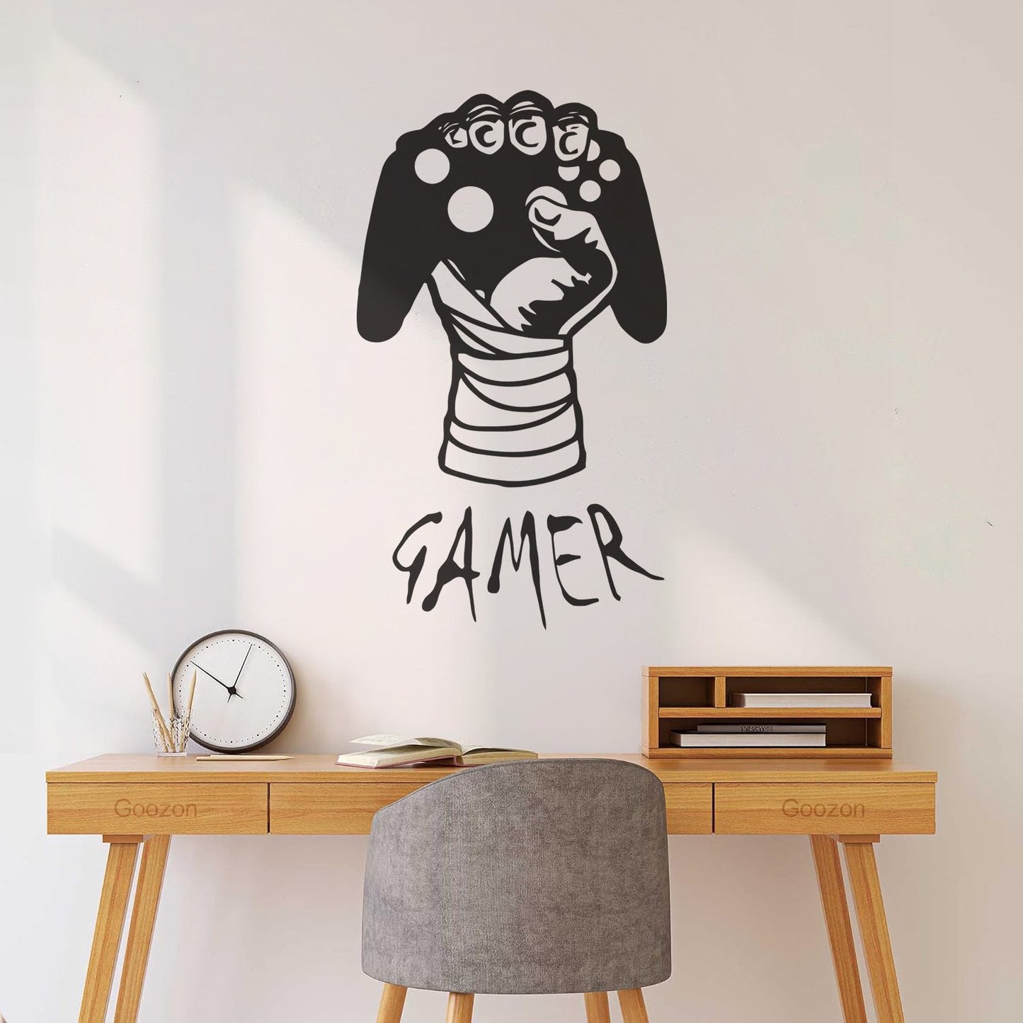 Game Hand Video Game Gaming Boys Lettering Stickers Art Mural Painting