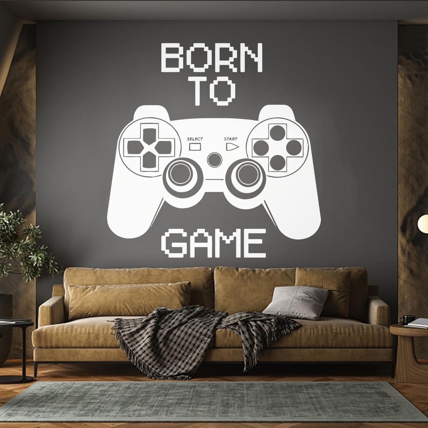 Wall Stickers Quote Video Game Computer Joystick Gaming Teen Boys Glass Stickers