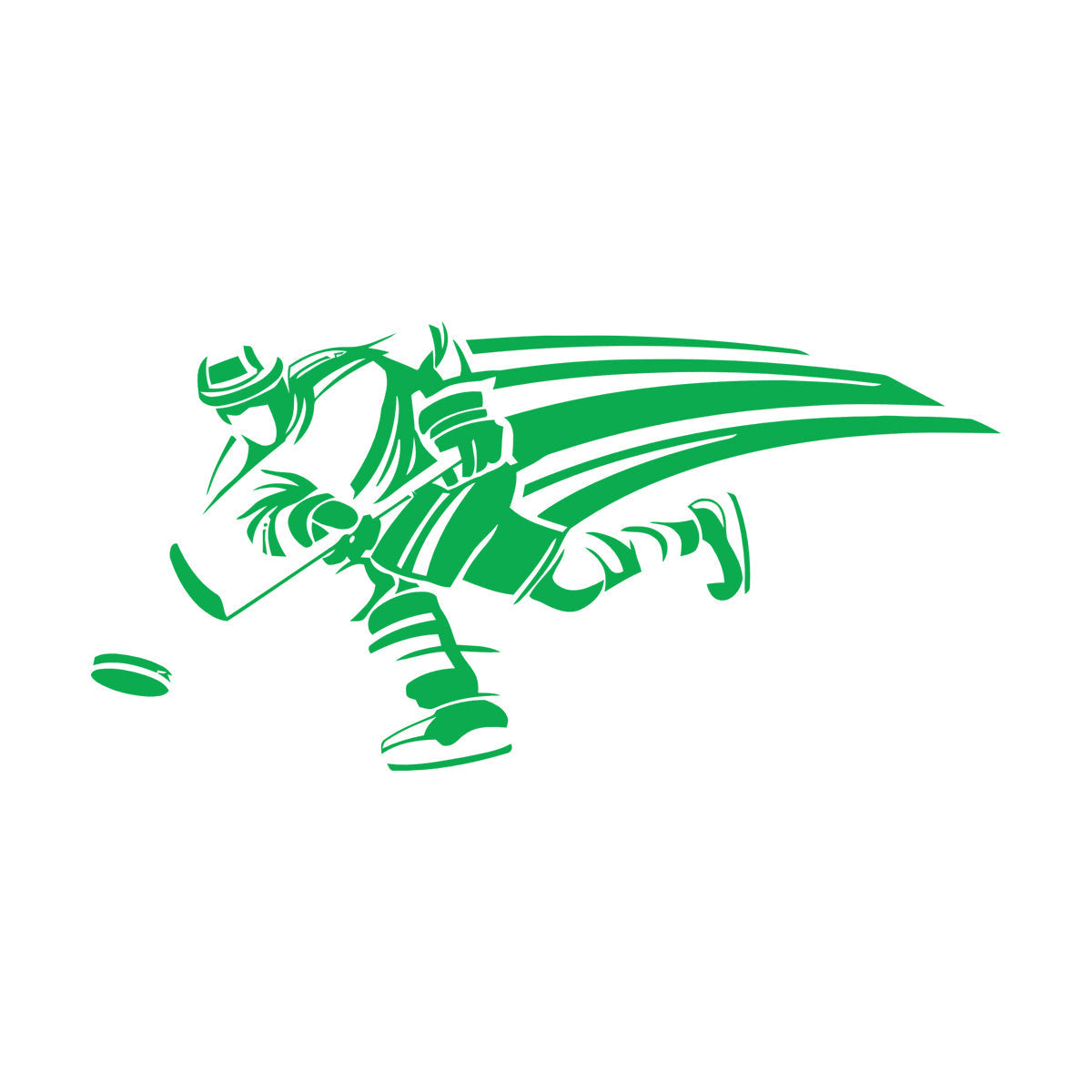 Hockey Player Sportsman Home Fine Carving Decals Store Decoration