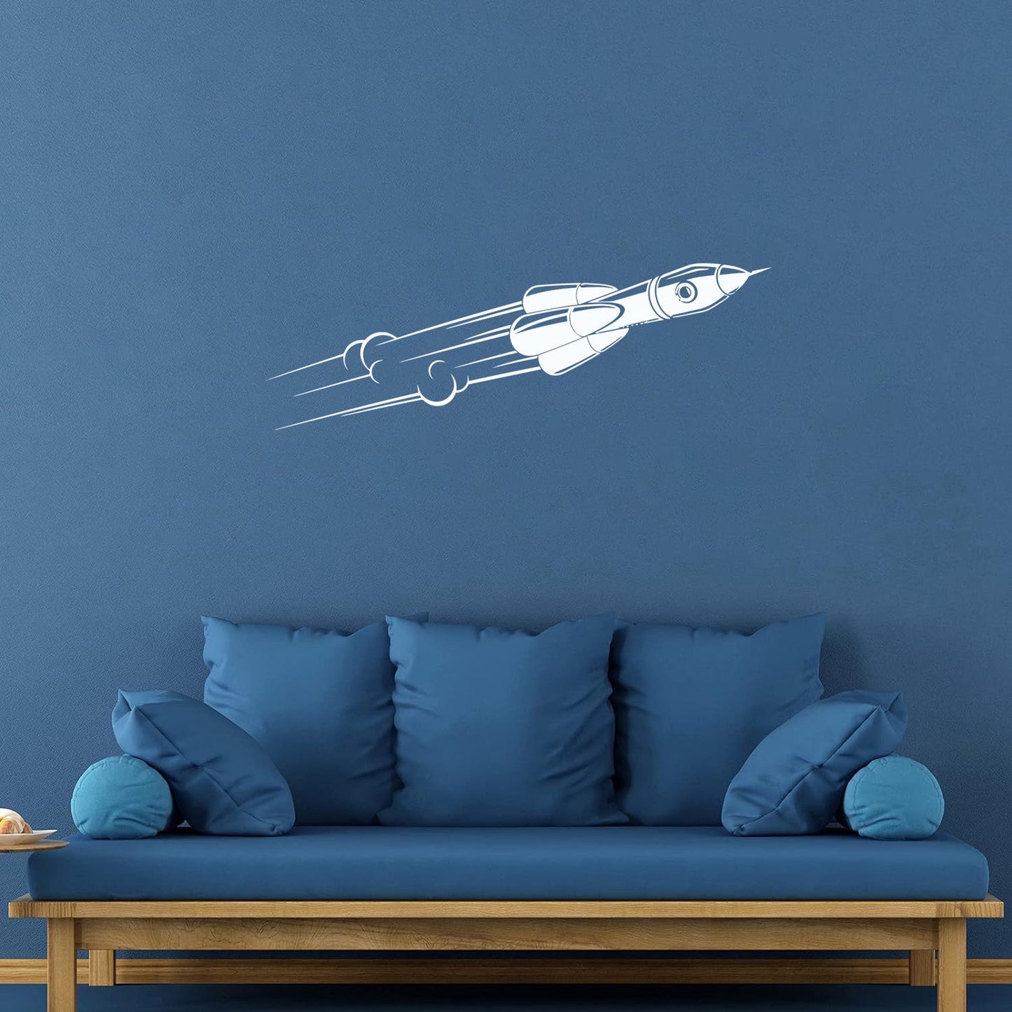 Engraving Stickers Rocket Space Cosmonaut Flight Universe Removable Without Leaving Glue