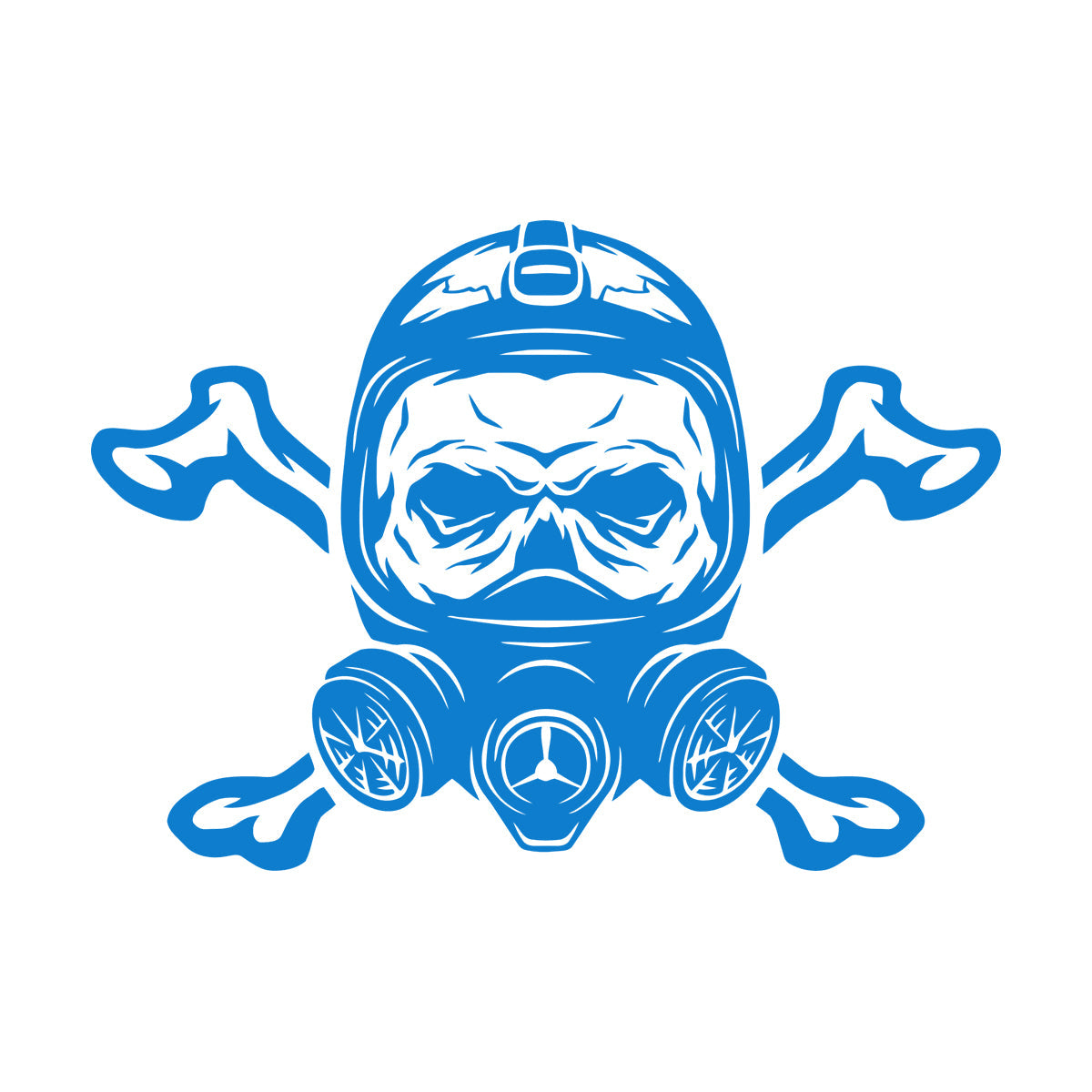 Skull Respirator Game Boy Gift Wall Decals Paster Paper Equipped With Transfer Film Kit