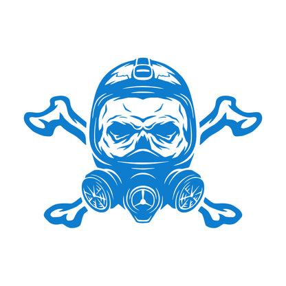 Skull Respirator Game Boy Gift Wall Decals Paster Paper Equipped With Transfer Film Kit