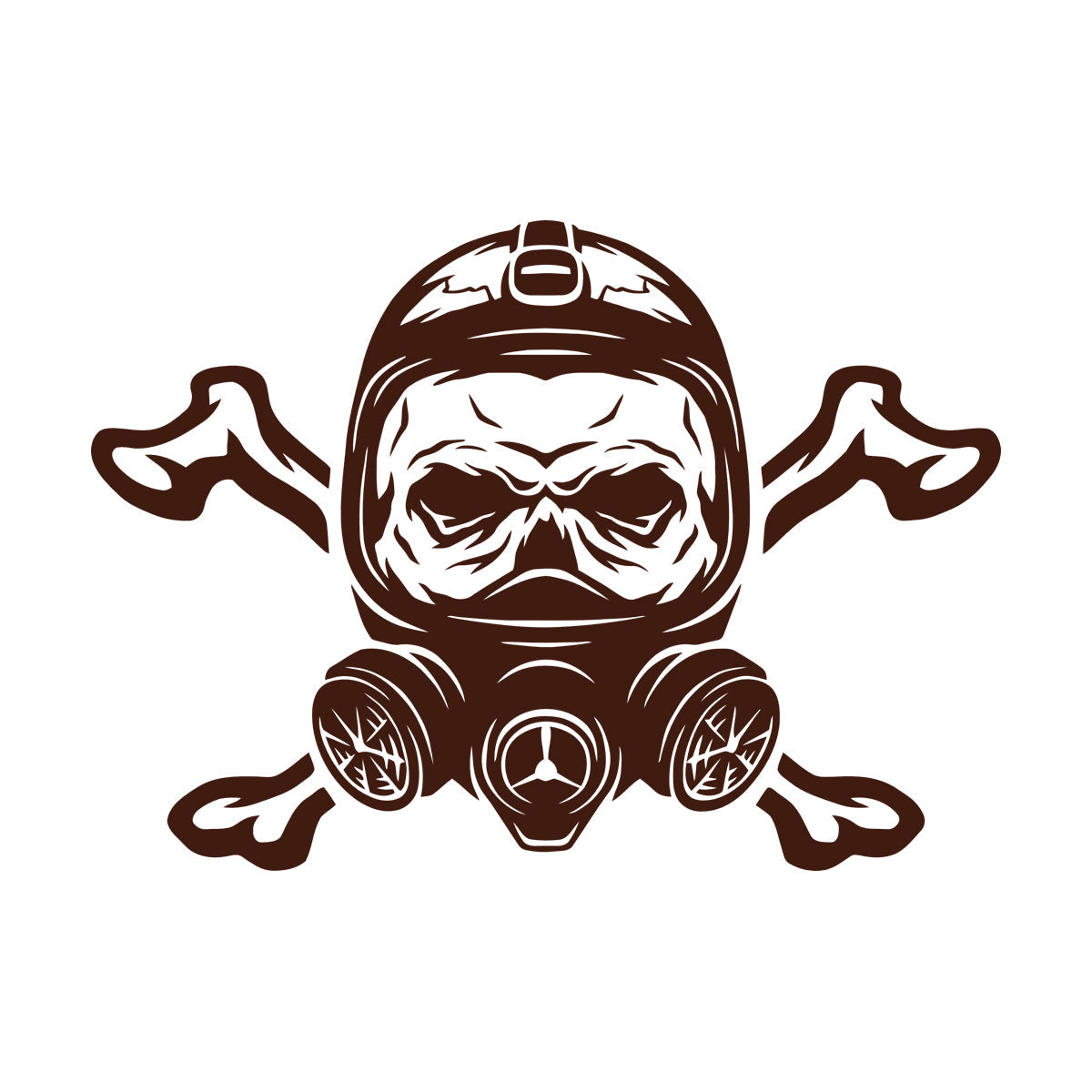 Skull Respirator Game Boy Gift Wall Decals Paster Paper Equipped With Transfer Film Kit