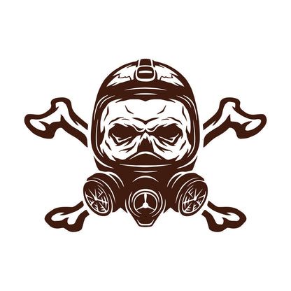 Skull Respirator Game Boy Gift Wall Decals Paster Paper Equipped With Transfer Film Kit