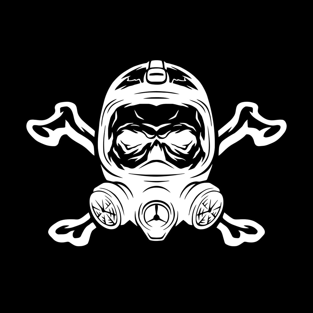 Skull Respirator Game Boy Gift Wall Decals Paster Paper Equipped With Transfer Film Kit