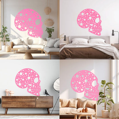 Wall Decals Abstract Funny Halloween Horror Human Skull Art Mural Painting