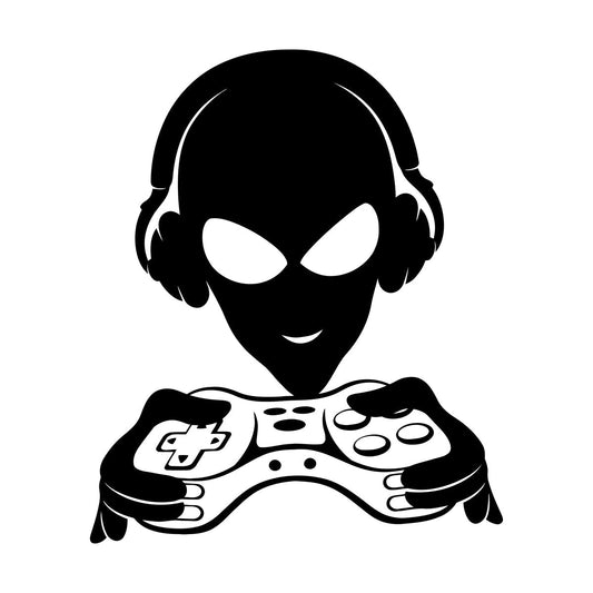 Alien Game Headphones Video Games Gaming Engraving Decals Waterproof
