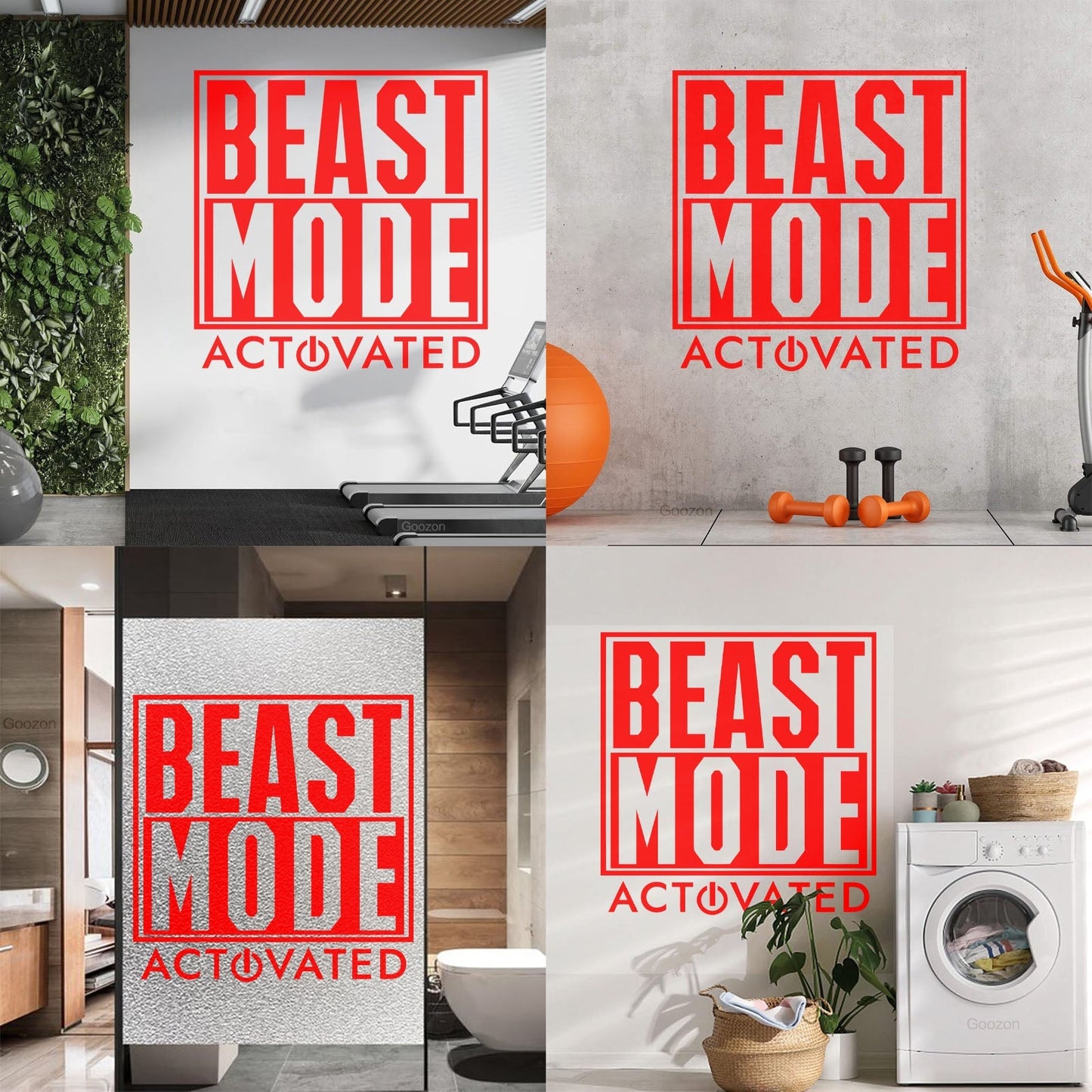 Wall Stickers Beast Mode Activated Game Phrase Game Room Wall Beautification