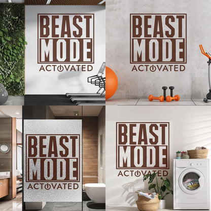 Wall Stickers Beast Mode Activated Game Phrase Game Room Wall Beautification