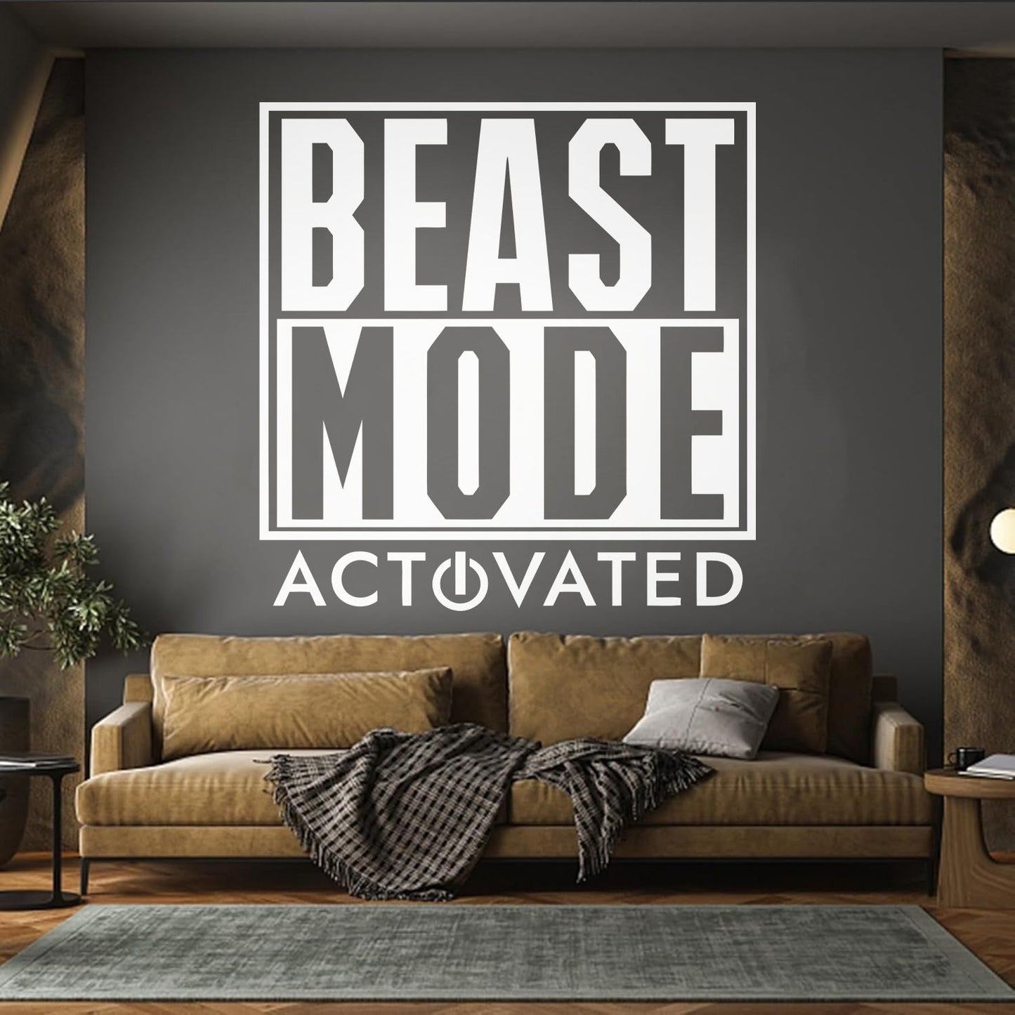 Wall Stickers Beast Mode Activated Game Phrase Game Room Wall Beautification
