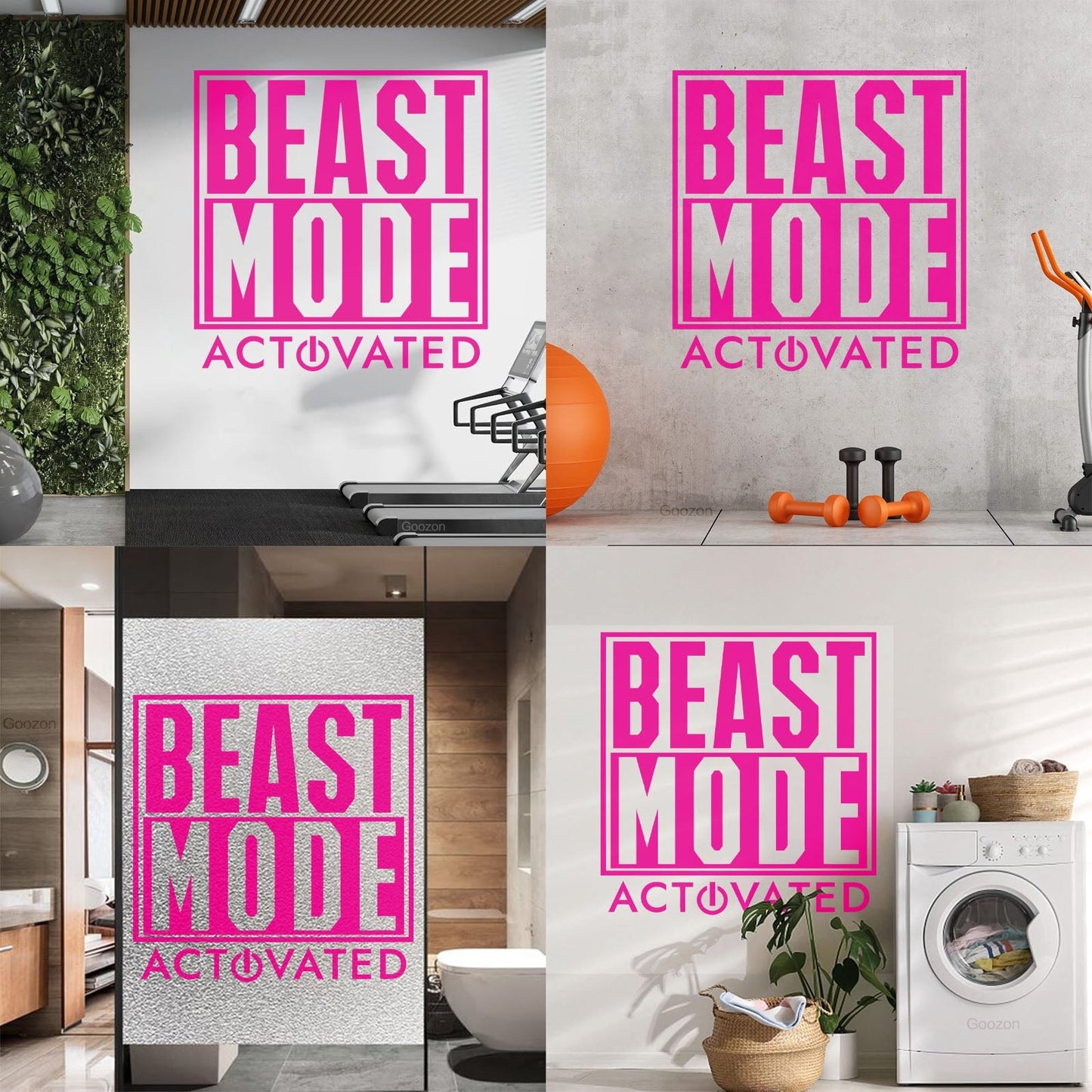 Wall Stickers Beast Mode Activated Game Phrase Game Room Wall Beautification