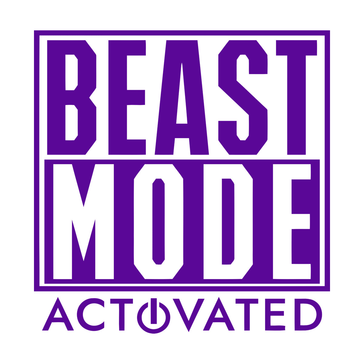 Wall Stickers Beast Mode Activated Game Phrase Game Room Wall Beautification