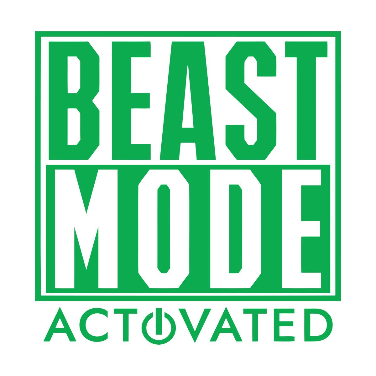 Wall Stickers Beast Mode Activated Game Phrase Game Room Wall Beautification
