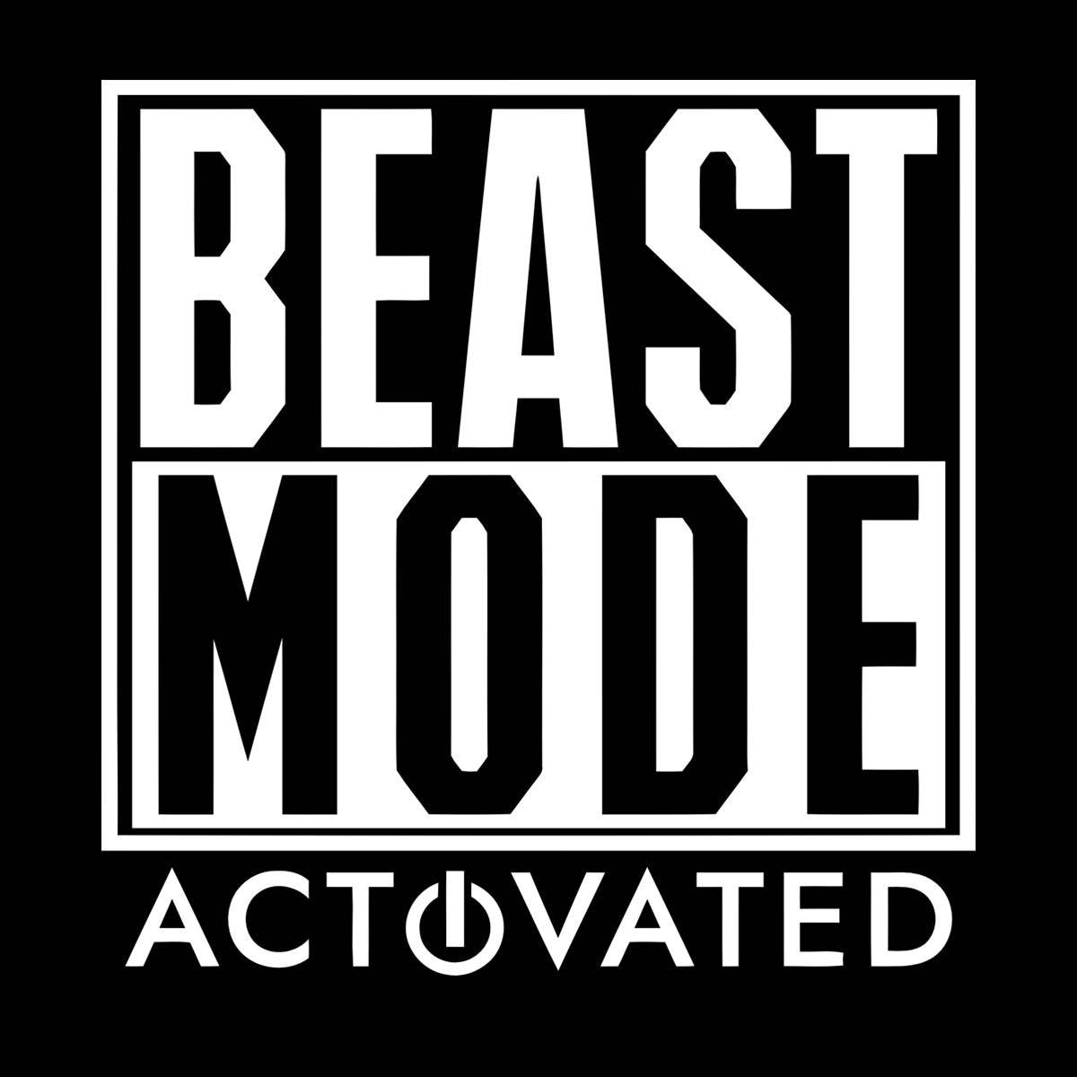 Wall Stickers Beast Mode Activated Game Phrase Game Room Wall Beautification
