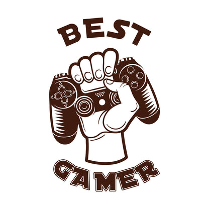 Best Game Hand Play Boy Joystick Vinyl Art Sticker Window Decals