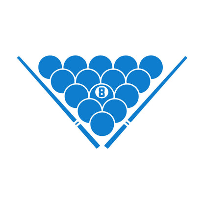 Lettering Decals Billiards Balls Entertainment Man Cave Pool Room Store Decoration