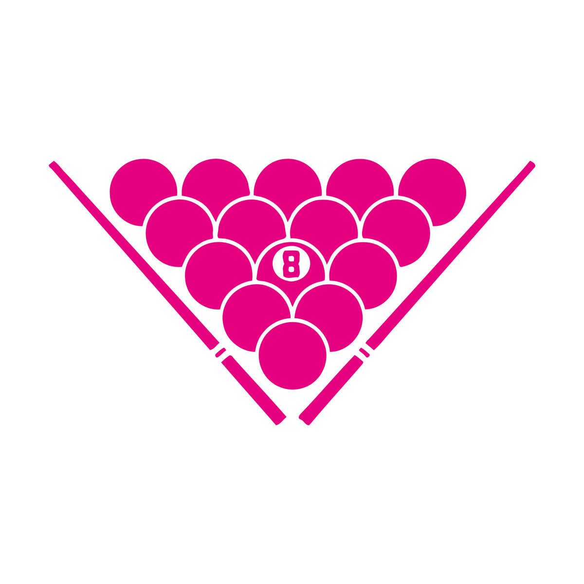 Lettering Decals Billiards Balls Entertainment Man Cave Pool Room Store Decoration