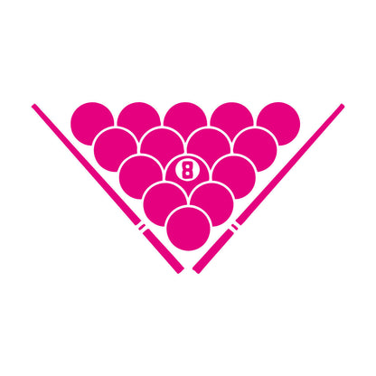 Lettering Decals Billiards Balls Entertainment Man Cave Pool Room Store Decoration