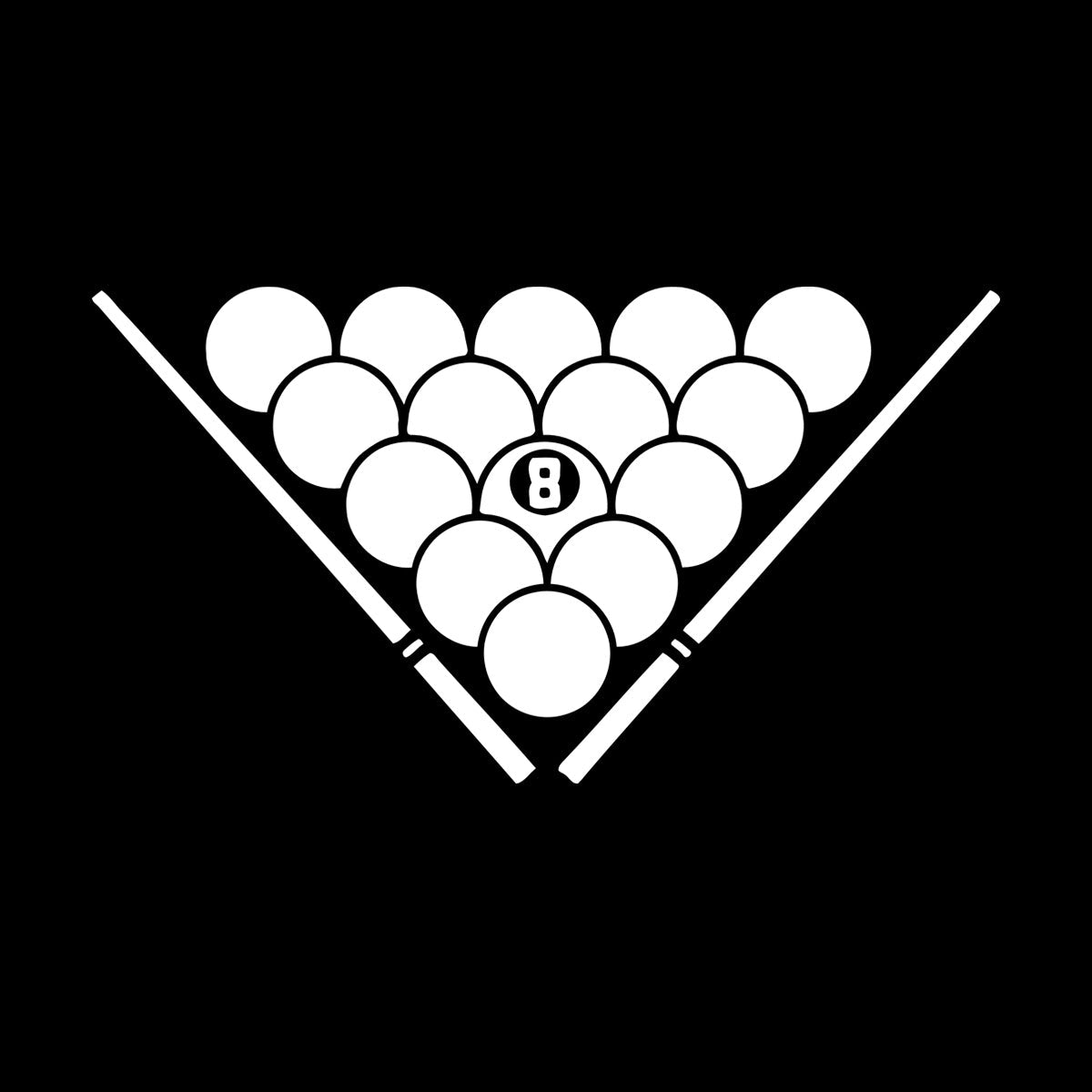 Lettering Decals Billiards Balls Entertainment Man Cave Pool Room Store Decoration