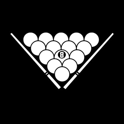 Lettering Decals Billiards Balls Entertainment Man Cave Pool Room Store Decoration