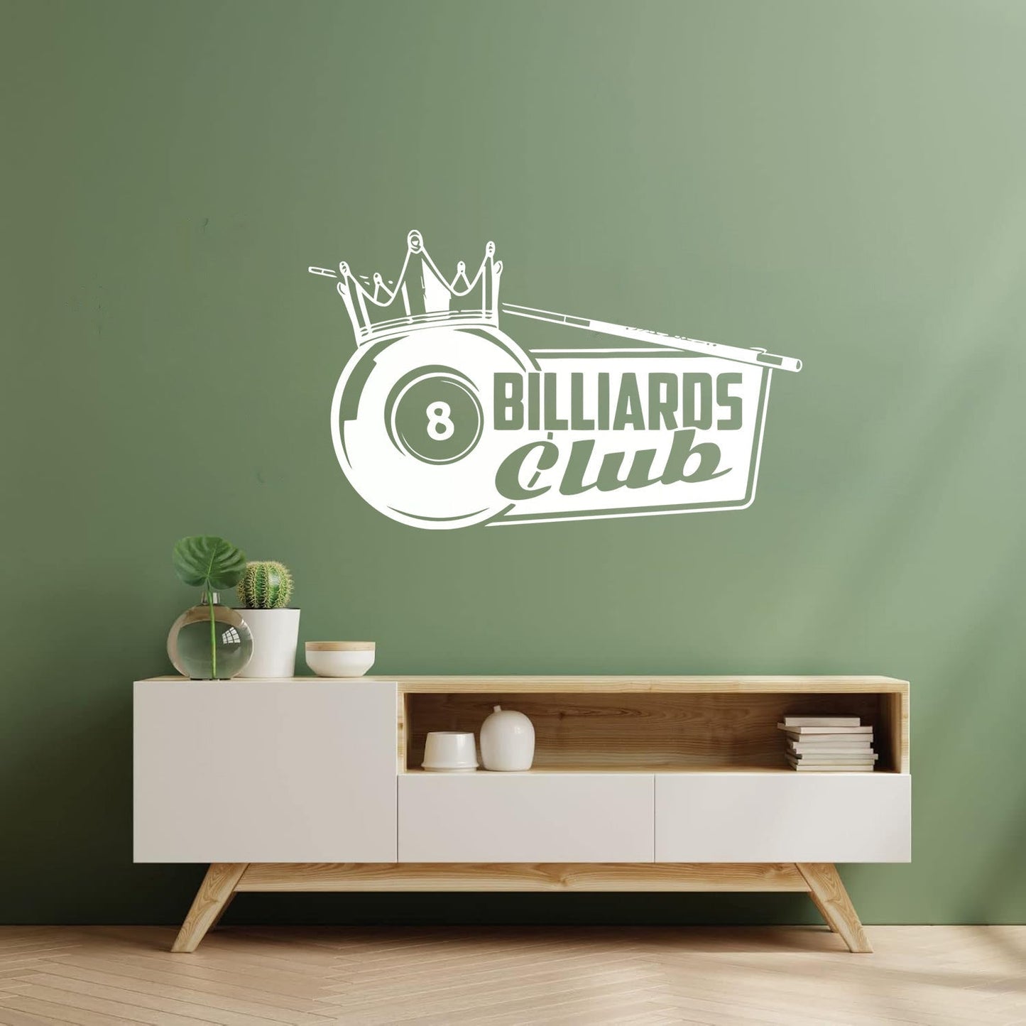 Wall Decals Pvc Billiards Club Crown King Hobbies Sports Leisure Room Tattoo Culture