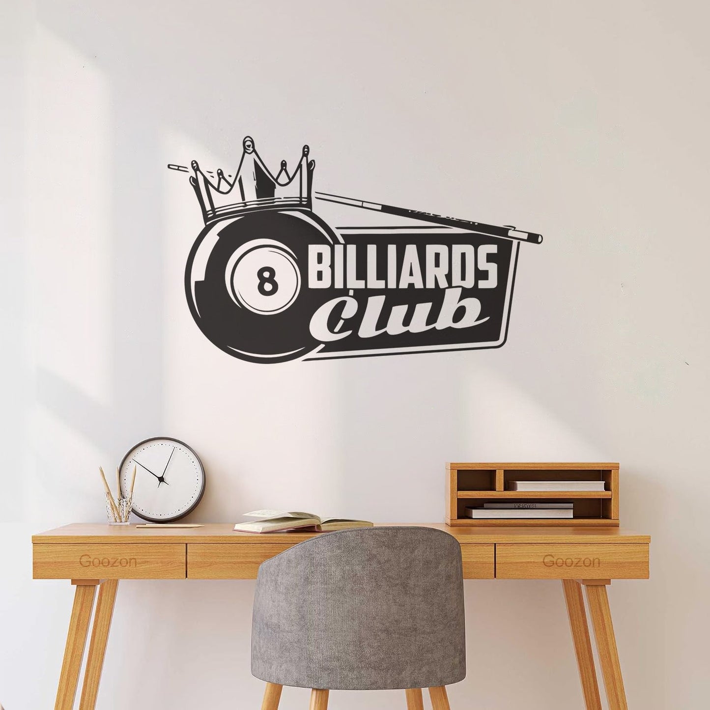 Wall Decals Pvc Billiards Club Crown King Hobbies Sports Leisure Room Tattoo Culture