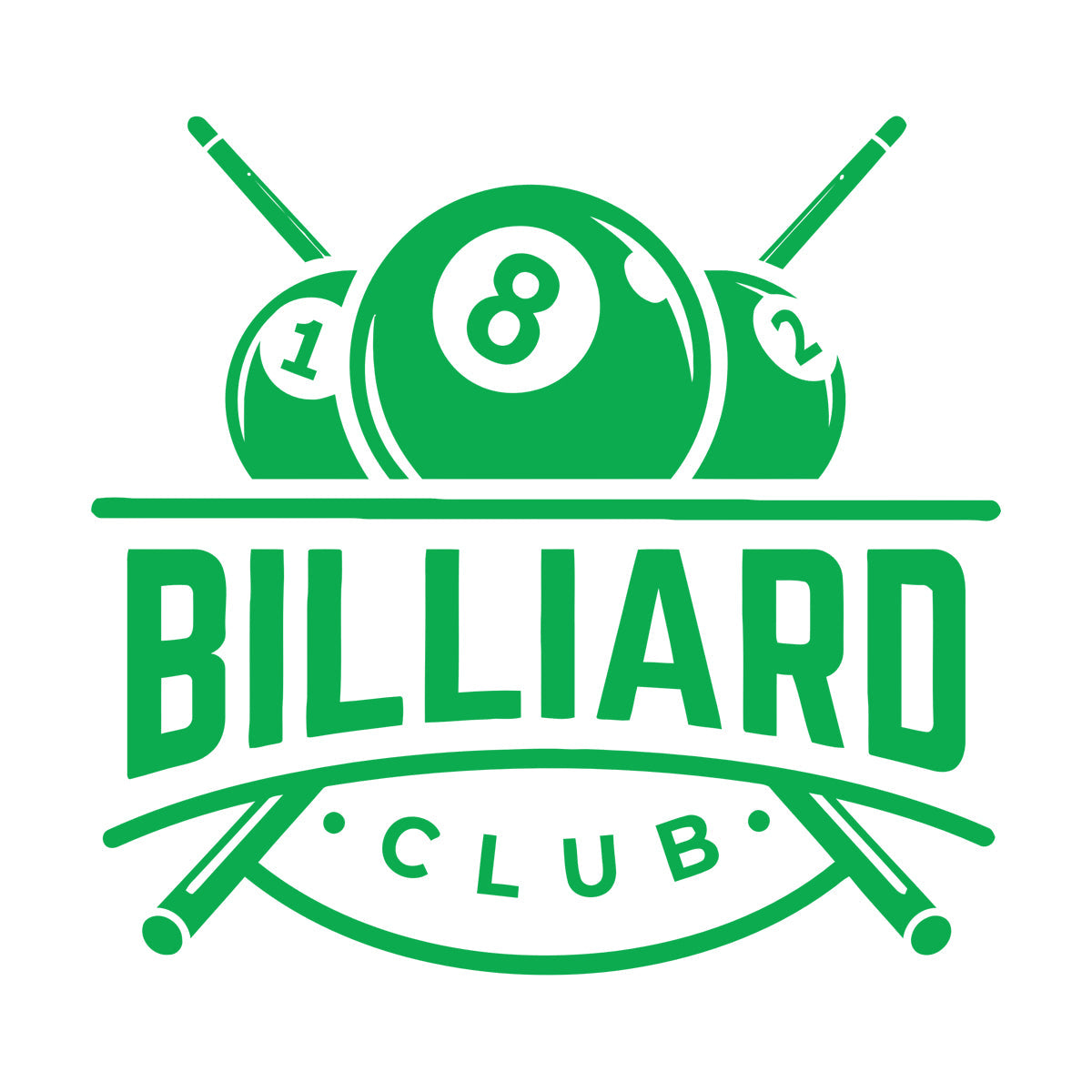 Lettering Stickers Billiards Club Icon Balls Entertainment Removable Without Leaving Glue