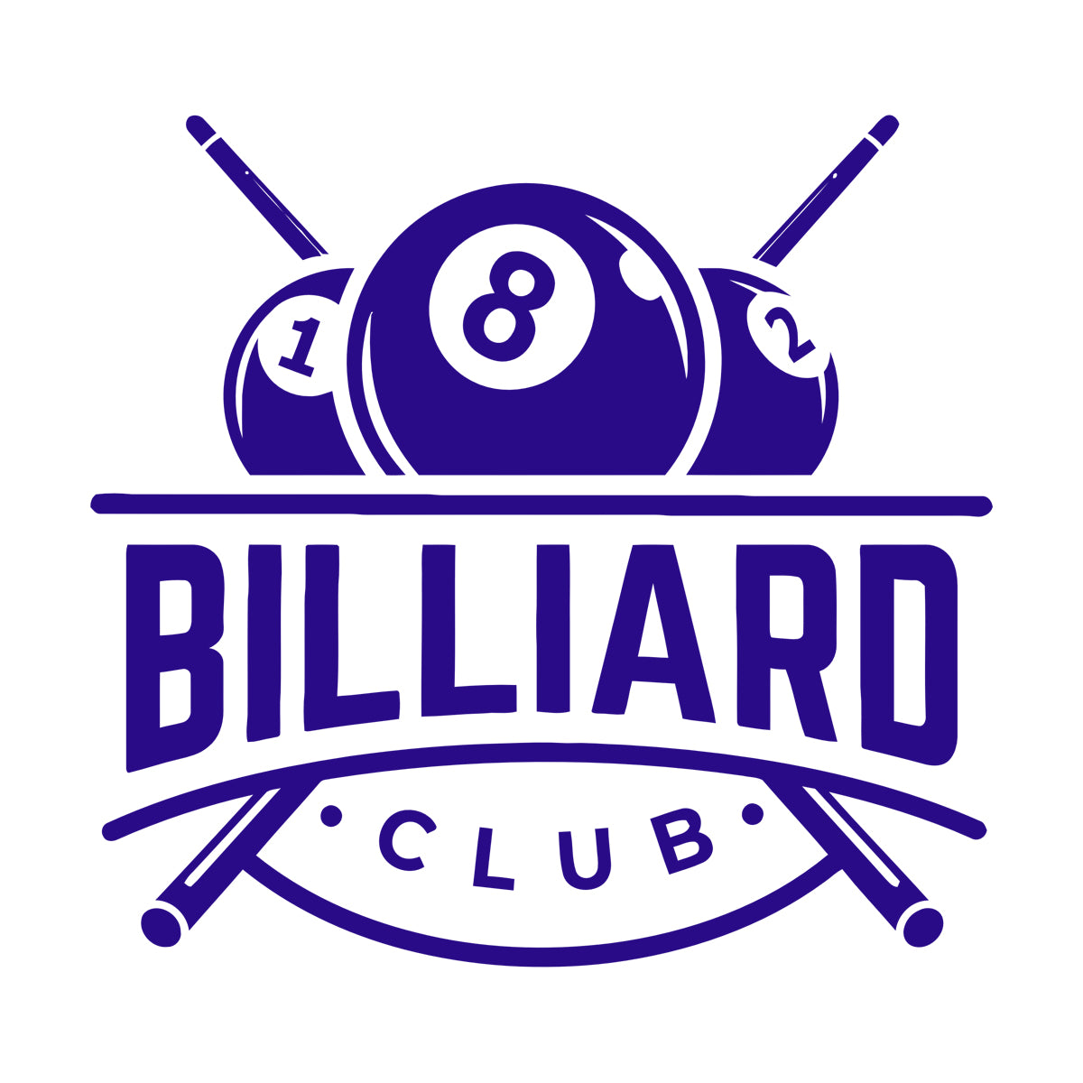 Lettering Stickers Billiards Club Icon Balls Entertainment Removable Without Leaving Glue