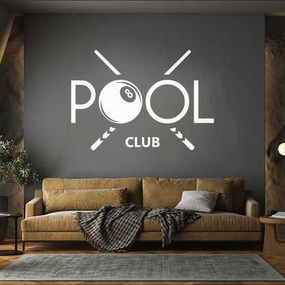 Billiards Hobbies Player Sports Pool Club Vinyl Wall Stickers Do Not Damage The Wall Surface