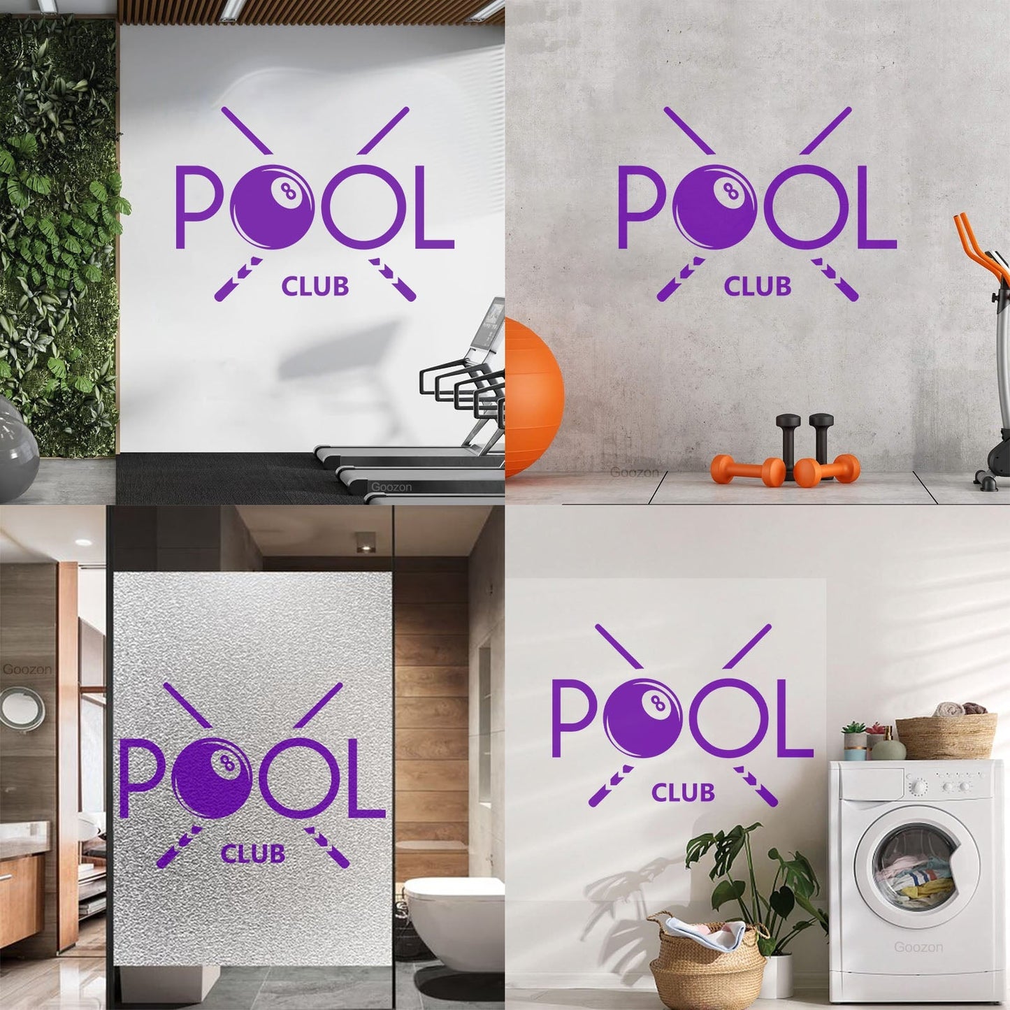 Billiards Hobbies Player Sports Pool Club Vinyl Wall Stickers Do Not Damage The Wall Surface